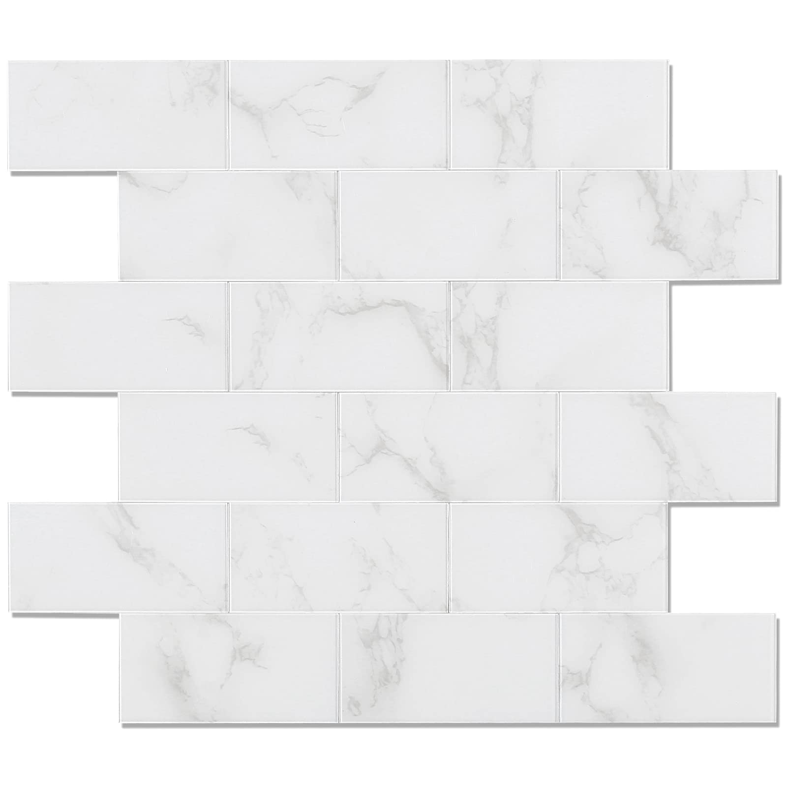 Buy BeNice Self Adhesive Wall Tiles Covers Faux Marble Tiles Kitchen