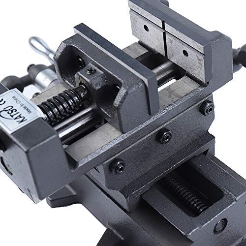 KATSU Morsa a Croce per Trapano a Colonna 100mm, Industriale Heavy Duty Morsetto a Morsa a Croce Meccanica a 2 Assi per Manutenzione di Macchine per Fresatrici da Officina