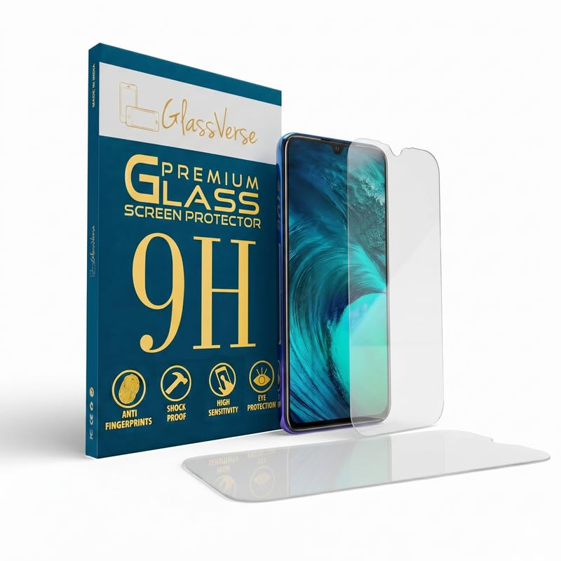 Image of GlassVerse PureView Tempered Glass for Vivo S1 | Crystal Clear, 9H Hardness Screen Protector, Edge to Edge, Case Friendly, Hassle-less Installation Kit Included. (Pack of 2)