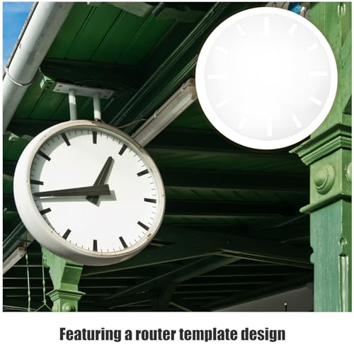 Plantillas de reloj de pared acrílicas para crear manualidades de carpintería y proyectos DIY 4