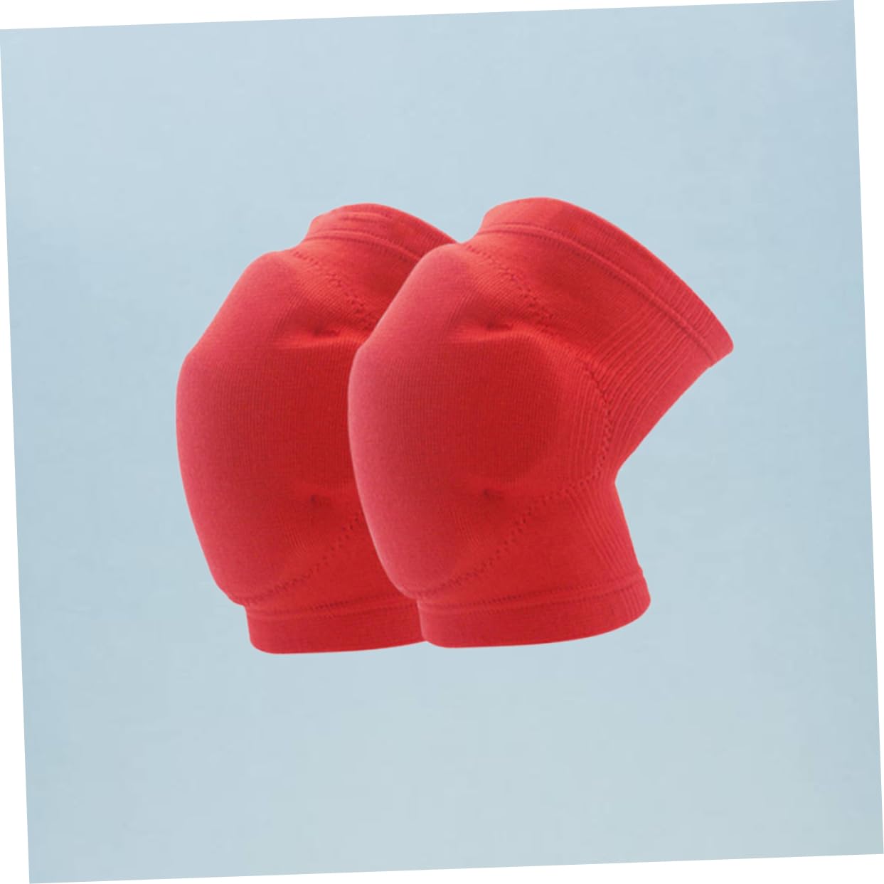 DEARMAMY 1 Pair Collision Sports Knee Pads for Adults Breathable Thicken Sponge Leg Guard Brace for Basketball Football Hiking and More Activities Red