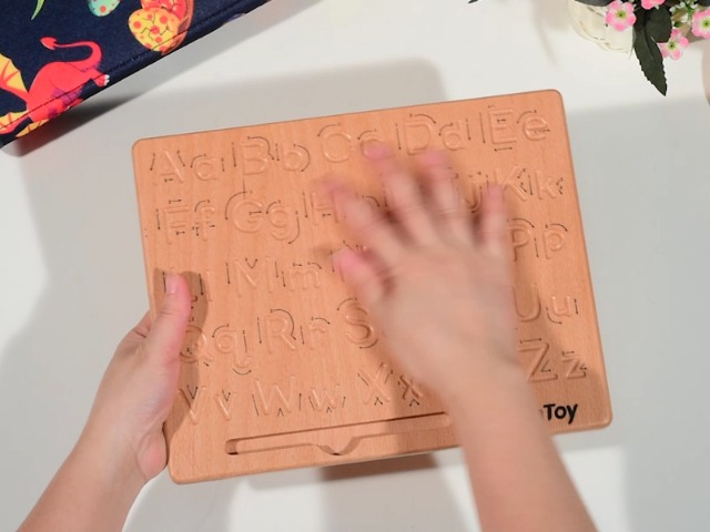 TOYANDONA Planche Montessori Bois Double Face Pour Tracé