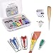 Yotako Single/Double Fold Bias Tape Maker Tool Kit Set, 6MM/9MM/12MM/18MM/25MM Fabric Bias Tape Maker Tools 1/4 to 1 Inch Sewing Bias Tape Makers for Quilt Binding