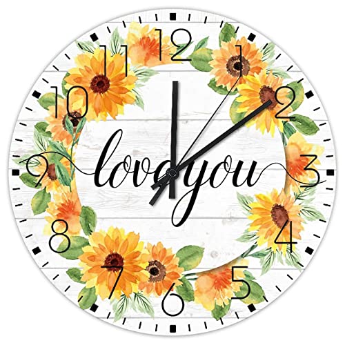 Horloge murale sans tic-tac à piles avec cadran couronne verte 30cm
