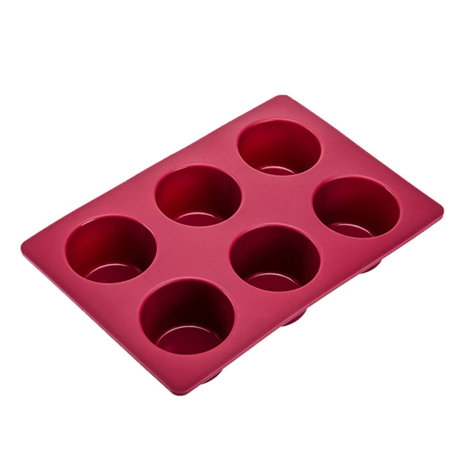 Kalttoy 6 Cavities Silicone Mold Round Shape Silicone Mold Chocolate Cake Jelly for Baking Breads Cake Molds for Baking