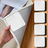 AMFUN Tappeto Gripper, 8 pinze Antiscivolo e Riutilizzabili Tappeto Gripper, Anti-Arriccia Moquette Fissa Angoli, per tappeti bifacciali su Pavimenti Legno e Piastrelle (Piazza, Mescolare)