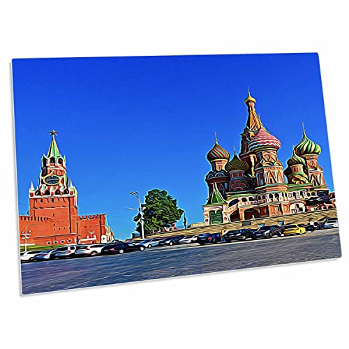 Alfombrilla grande 3dRose Moscow City Art 23x16 in