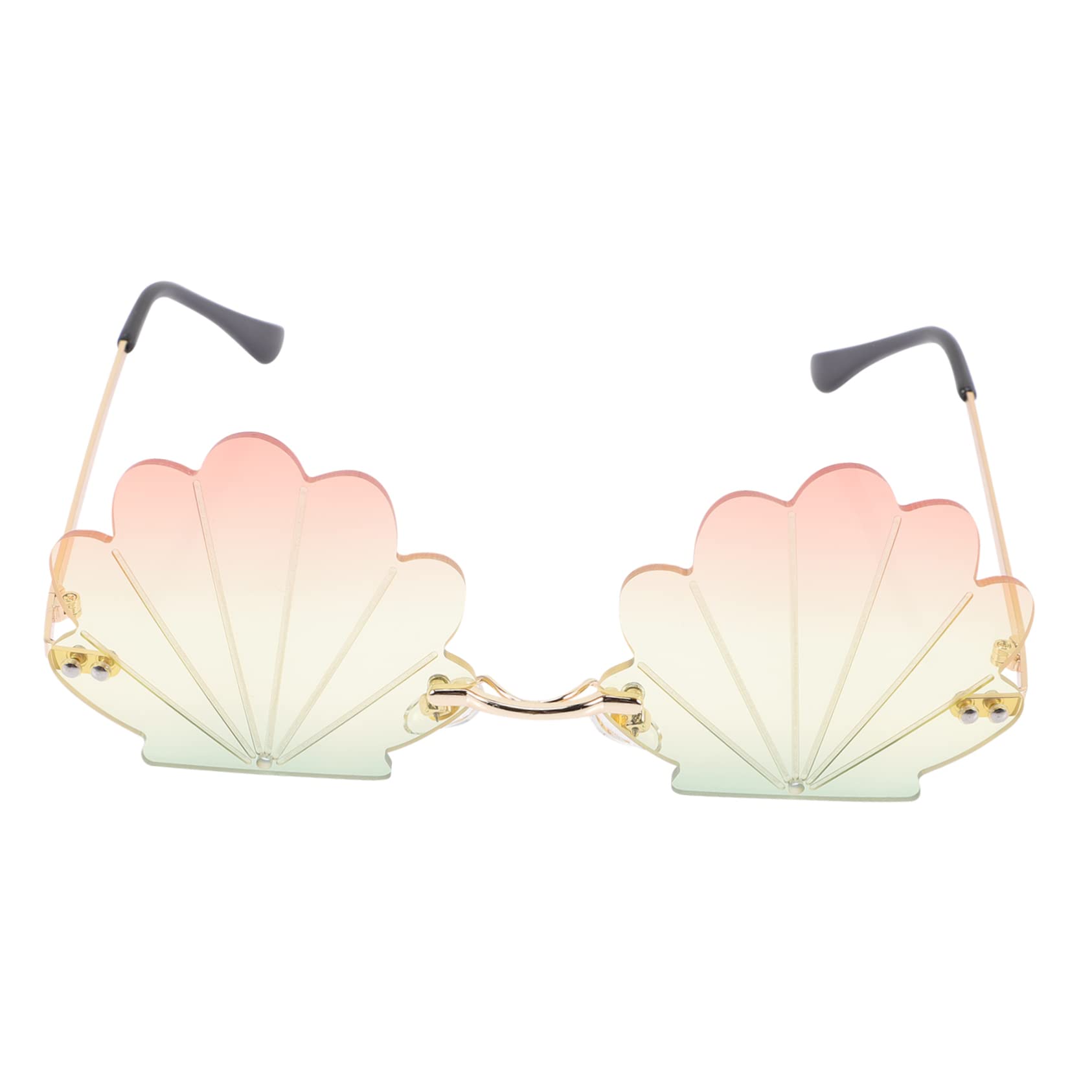 BESPORTBLE Fun Sunglasses Rimless Eyeglasses for Girls Women Metal and Pc Material