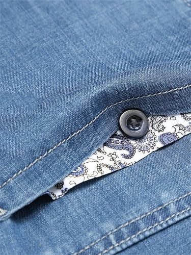 Men's Luxury Jeans Summer Cotton Straight Denim Pants Business Casual Work Office Trousers Plus Size3