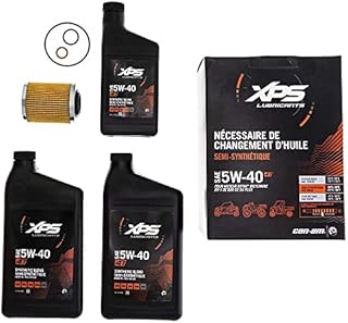 CAN-AM ATV/SXS 4T 5W-40 Synthetic Blend Oil Change Kit for Rotax 500 cc or more V-Twin engine