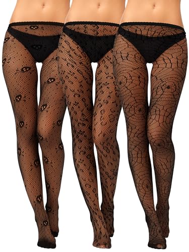 Image of Bencailor Halloween Fishnet | Black Stocking Tight, Legging, Small Hole, Pattern, High Waist Pantyhose, Lace