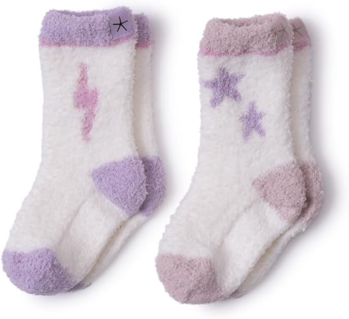Barefoot Dreams® Brushed CozyChic® Toddler Space Adventure Sock Set, Dusty Rose Multi, One Size