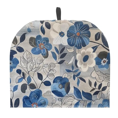 Image of Hudotybom Hibiscus Flower Tea Pot Cozies, Coffee Breakfast Warmer Teapot Dustproof Insulated Covers Tea Kettle Quilt for Kitchen Home Table Hotel Party Restaurant Home Decoration