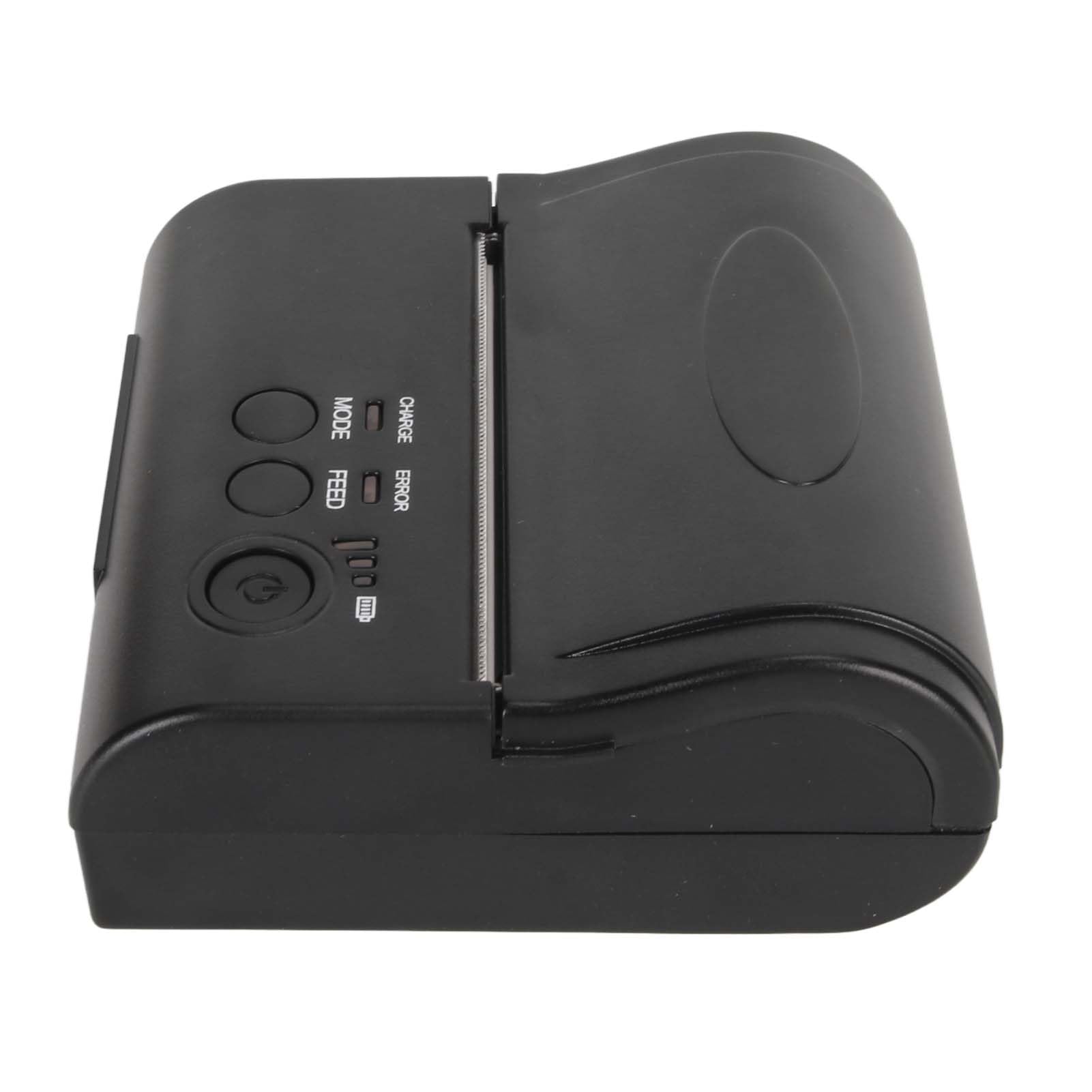 Impresora Térmica de Recibos Bluetooth Inalámbrica, Impresora Térmica de Recibos USB de 80 Mm, Impresora de Facturas Personal Portátil con Interfaz USB Compatible con Android (Enchufe de la UE)