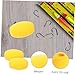 Yardwe 2Pcs EVA High-Density Anti-Aging Fishing Buoy Ball Oval Shape Deep Water Float Multipurpose Fishing Supplies for Kayak and Canoe