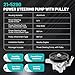 Farrme 21-5290 Power Steering Pump Fit for Acura TL 1999-2003, for Acura CL/MDX/for Honda Pilot 2001-2003 Automotive Replacement Power Steering Pumps with Pulley 56110-PGK-A01 56110-P8E-A01
