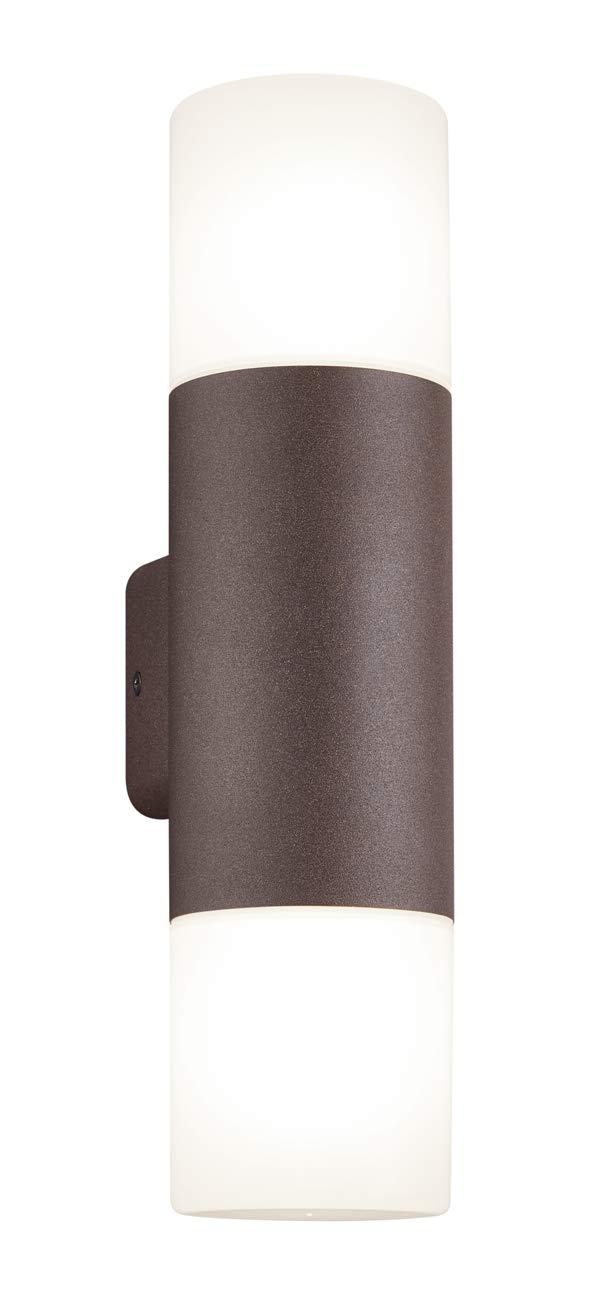 Trio Lighting Hoosic Applique Da Esterno Doppio Diffusore Fusione Di Alluminio Colore Ruggi...