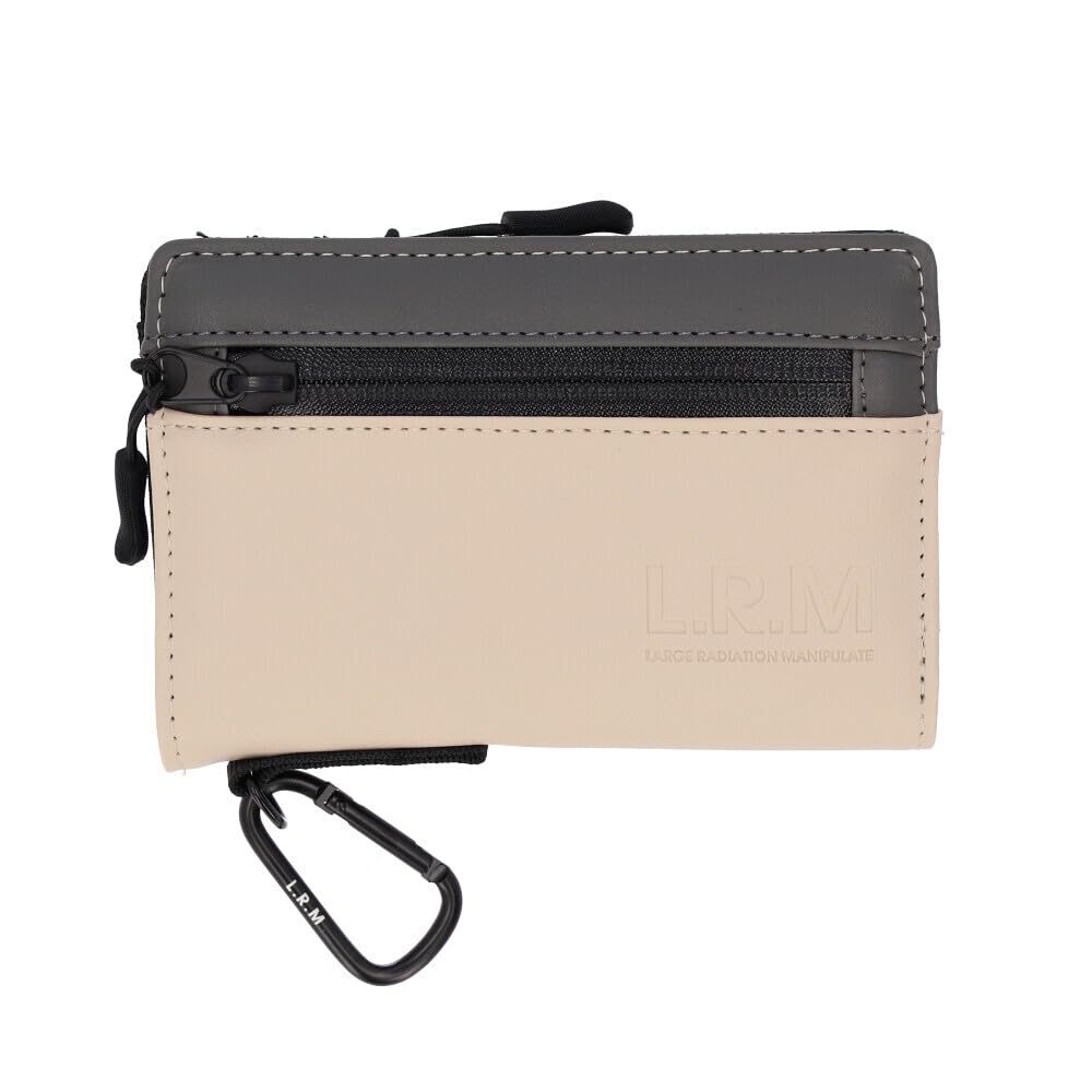 Amazon.co.jp: L.R.M 止水ファスナー合皮ミドル財布 ミドル財布