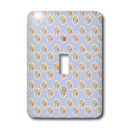 Interrupteur motif famille Peter Rabbit avec commande 2,5 cm - 3