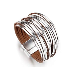 Fesciory Leather Wrap Bracelets for...