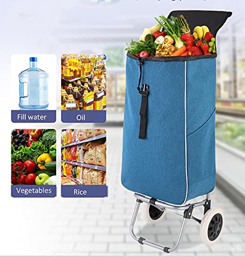 Einkaufstrolley,Treppensteiger Einkaufsroller mit abnehmbare Tasche 2in1 klappbarer einkaufswagen mit Abnehmbare… – Bild 3