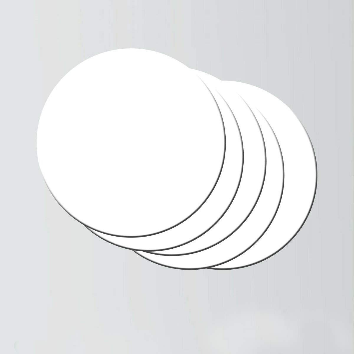 Cerchio Forex pvc bianco, disco bianco forex sagomato tondo - diametro 30cm - spessore 3 mm (Forex bianco spessore 3mm, 10 Pezzi)