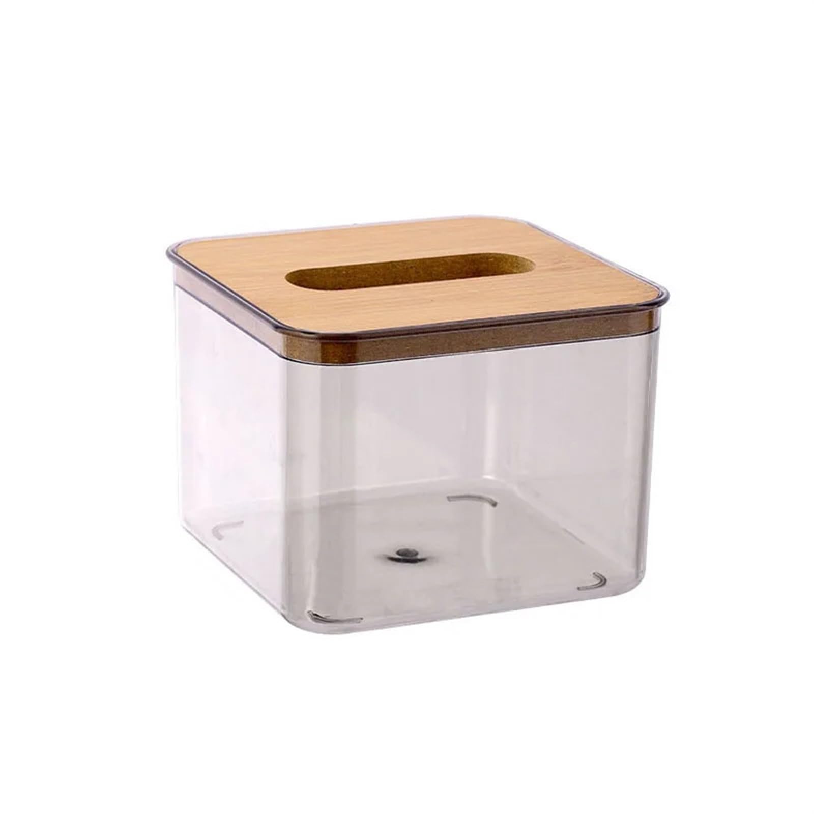 Tissue Box Decorative Facial Tissue Box Cover Transparent Tissue Holder For Home And Office Multifunctional Storage Box(S)