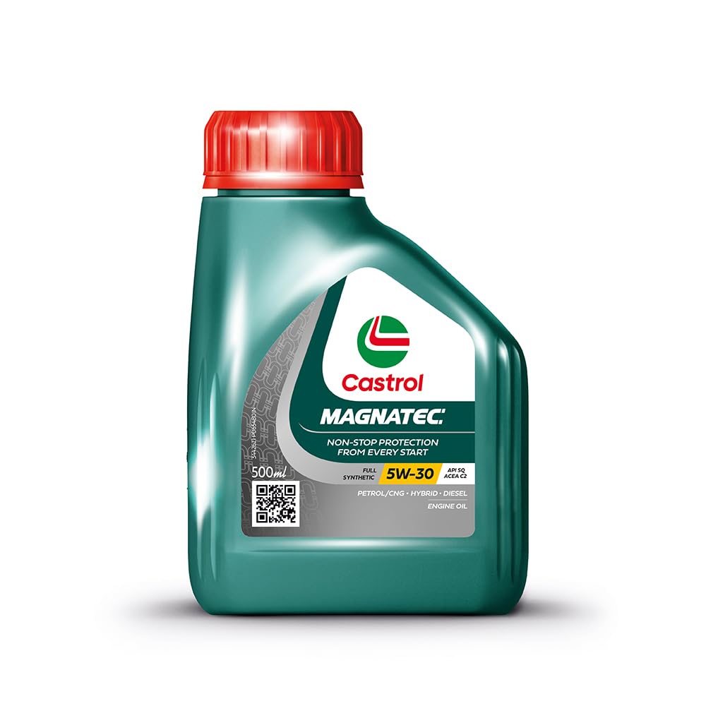 Castrol MAGNATEC 5W-30 - Engine Oil (0.5L Pack) - Full Synthetic, BS6 Ready, API SP, ACEA C2, Dualock Technology for Petrol/CNG, Hybrid and Diesel Cars-image-35