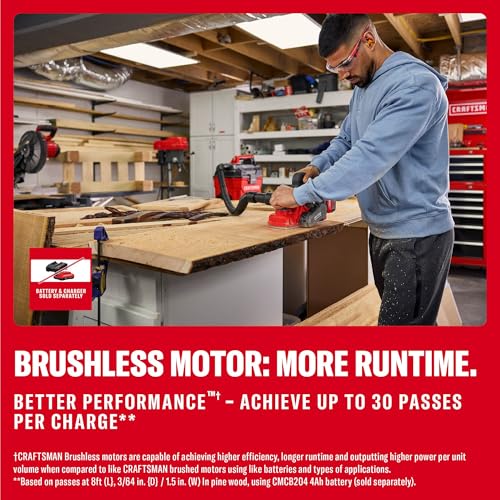 CRAFTSMAN V20 Brushless Planer
