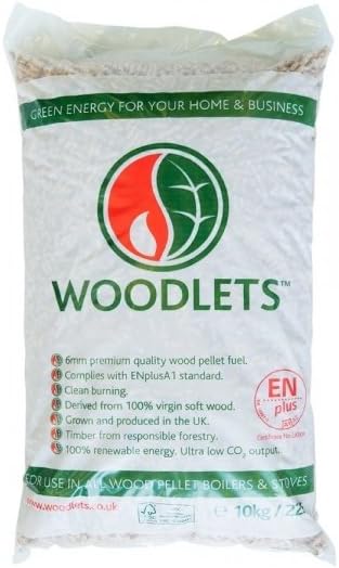LAND ENERGY WOODLETS Premium Wood PELLETS Fuel BOILERS STOVES 10KG Bag 6MM