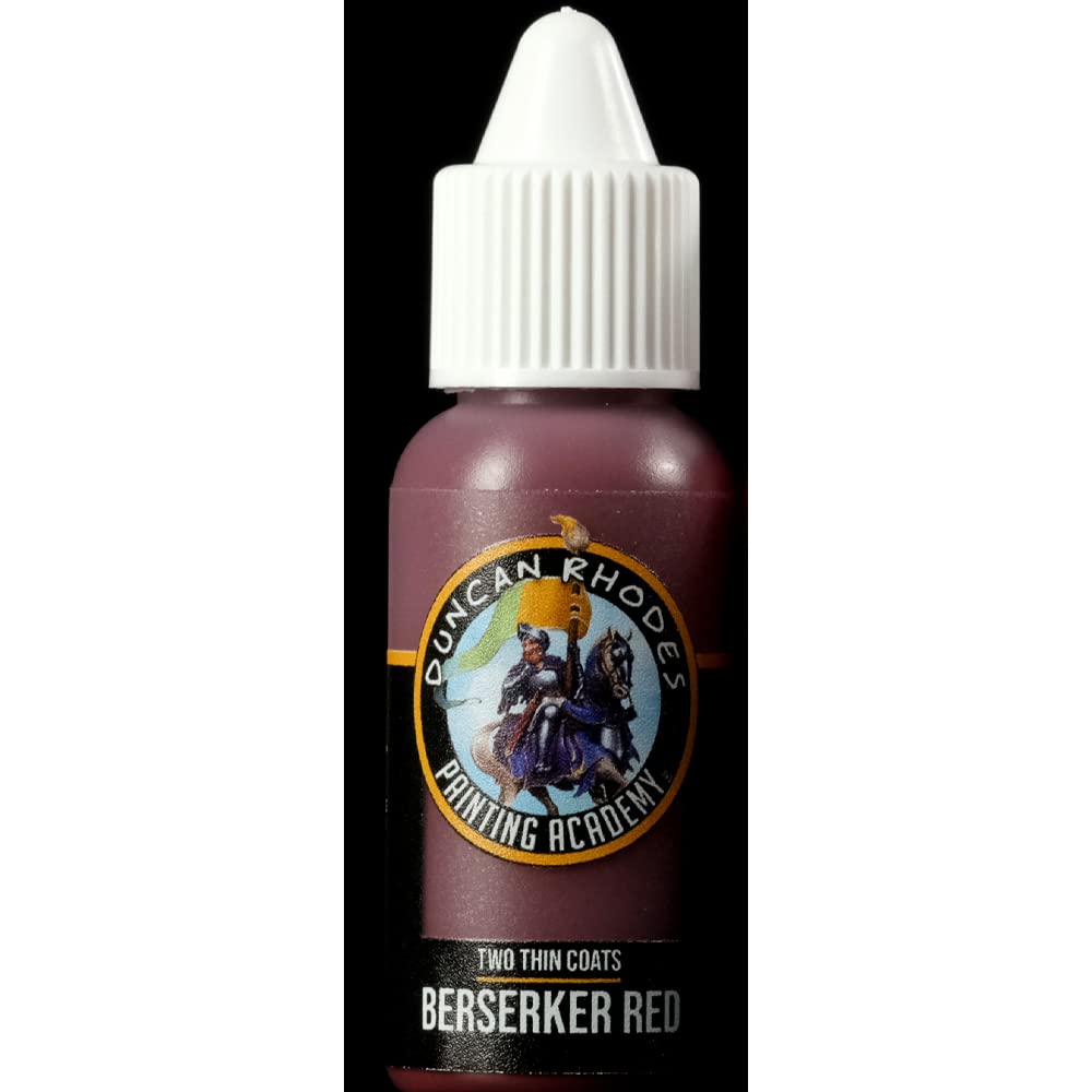 Duncan Rhodes Painting Academy Two Thin Coats Hobby Paints 15ml (Berserker Red) — image 1