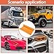 Huybaa Headlight Film, 30cm X 120cm Car Film(orange), Car Tinting Fi1m,Schutz,selbstklebend,transparent,zuschneidbar,getöntes Vinyl,Nebelscheinwerfer