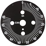 0-290 Skalenscheibe ø 60mm Einteilung 60min 0-290