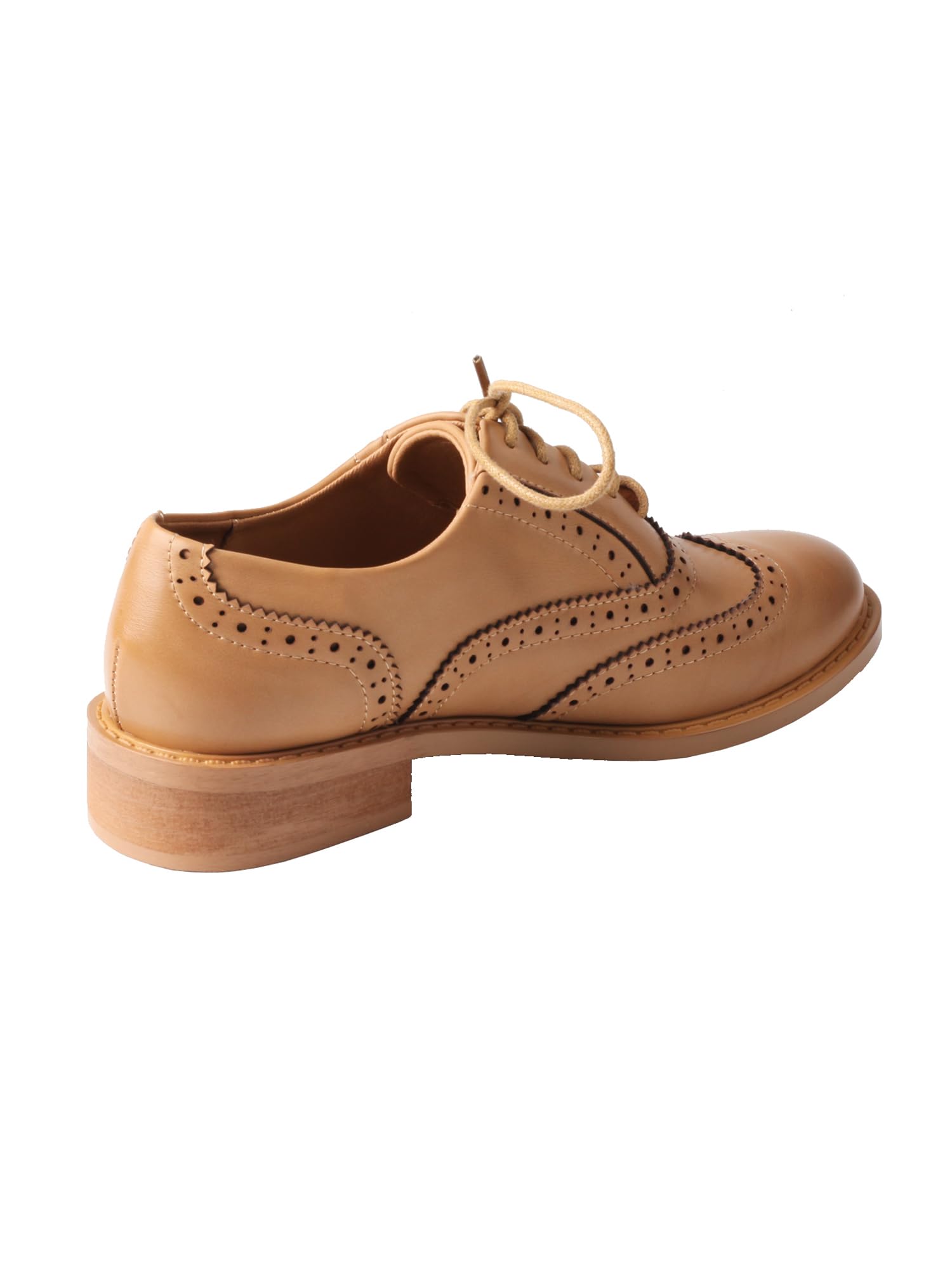 TMA EYES Femmes Classic Oxford Lacets Business Dress Chaussures Plates - Formes Oxford Chaussures