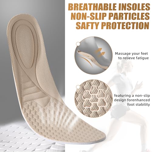 Image of Ultra-Light Insoles for Daily Shoes - Breathable Foam Replacement Inserts for Men & Women | Shock Absorption, All-Day Standing & Running Support(Women's US 6-10)