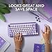 Logitech POP Keys Mechanical Wireless Keyboard with Customizable Emoji Keys, Durable Compact Design, Bluetooth or USB Connectivity, Multi-Device, OS Compatible - Cosmos
