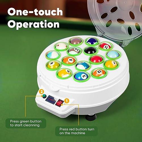 Pulidor de bolas de billar con doble función automática para un mantenimiento de juego impecable 3
