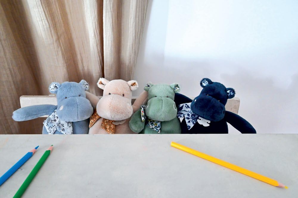 Histoire d'ours - Peluche gigante Ippopotamo - Hip'Cool - Beige - 85 cm - Molto grande peluche morbido e carino per i calini - Regalo per la nascita e il compleanno per bambini - HIPPO - HO3095