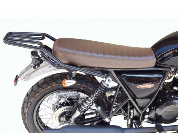SPAAN Gepäckträger für MASH Fifty 50 - Seventy - Seventy Five - Cafe Racer - British Seven - Black Seven - B7 Brown - Vintage - Two Fifty, Schwarz, Stahl, Vintage-Stil