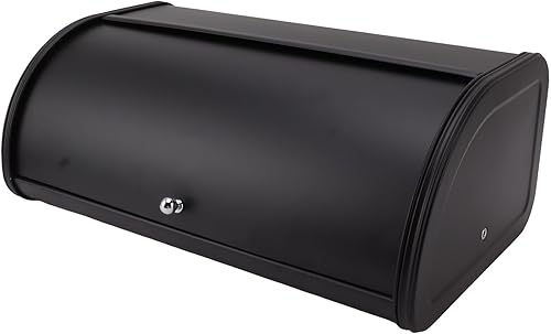 TOPINCN Panera para caja de soporte, caja organizadora, caja de pan, hierro negro, tamaño frasco, basura, pan, caja de almacenamiento de alimentos, disponible en Yaxa Venezuela