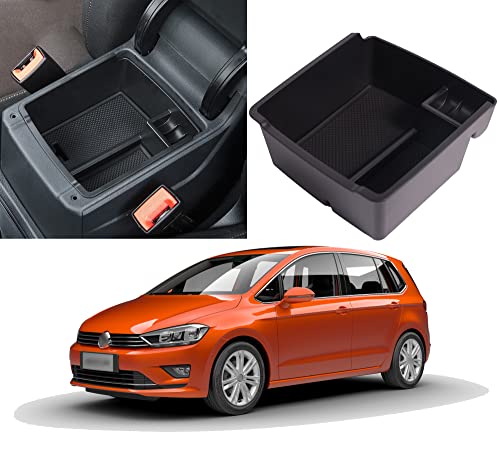 itdegno Aufbewahrungsbox Organizer Mittelkonsole Für Armlehne Golf SV Sportsvan 2014-2020