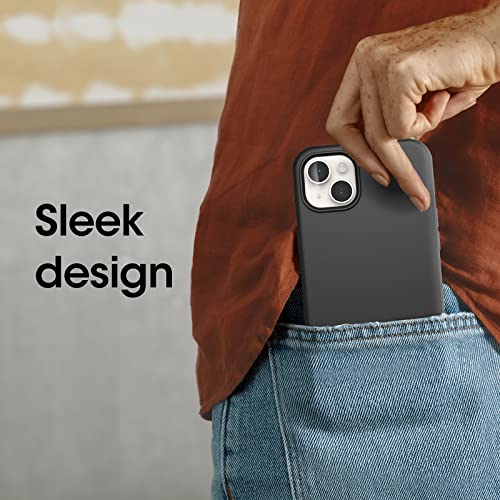 OtterBox iPhone 14 Plus Symmetry Series+ Case - BLACK , ultra-sleek, snaps to MagSafe, raised edges protect camera & screen - image 5