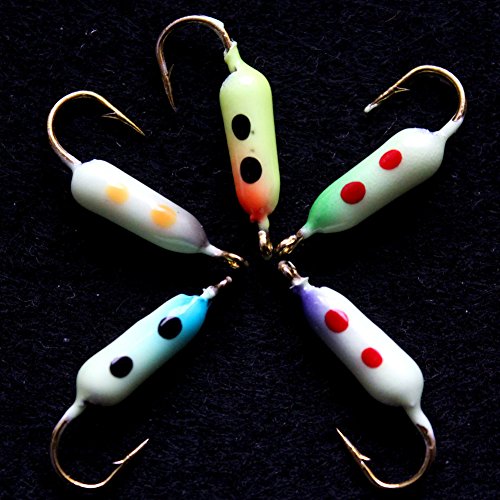 Krazywolf 25 Pieces Glow in Dark Ice Fishing Jig Kit - Thumbnail 4