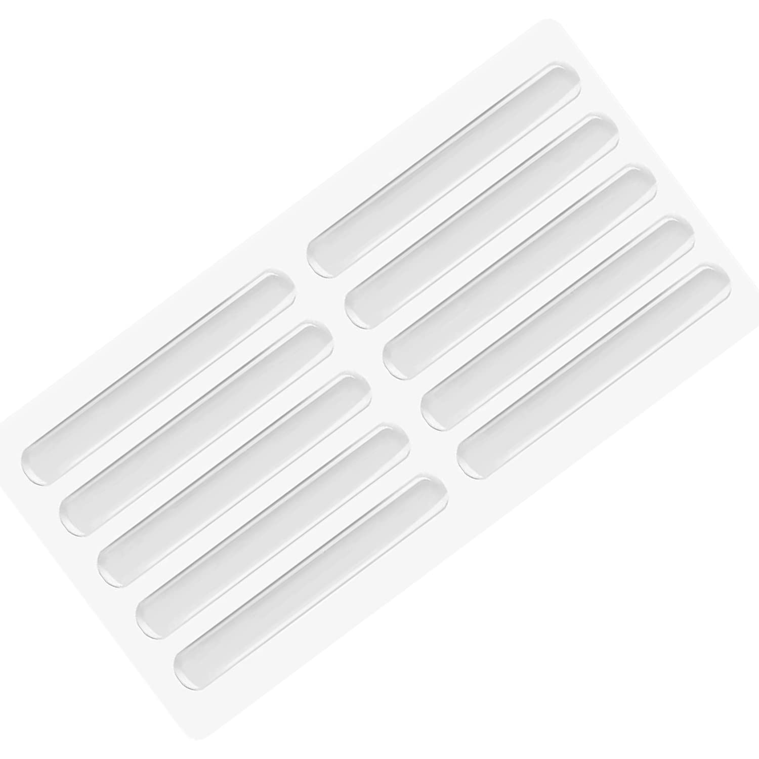 PLENARO Furniture Bumpers,Silicone Clear Furniture Bumper Strips 6.3cm Length,Adhesive Bumper Pads Clear Bumper, Transparent Cabinet Door Bumpers for Doors and Furniture Protectors (Pack of 10) (B0BM4C8C6Y) Amazon Price History, Amazon Price Tracker