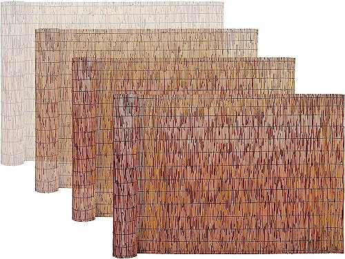 HynJGih Recinzione a Lamella, Recinzione Decorativa, Recinzione for Piante da Piscina, Montaggio Facile, Dimensioni Multiple(90cmx350cm(3ftx11.5ft))