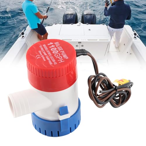 Pompa Di Sentina Marina 1100GPH 12V - Sommergibile Per Barche, Efficiente E Silenziosa