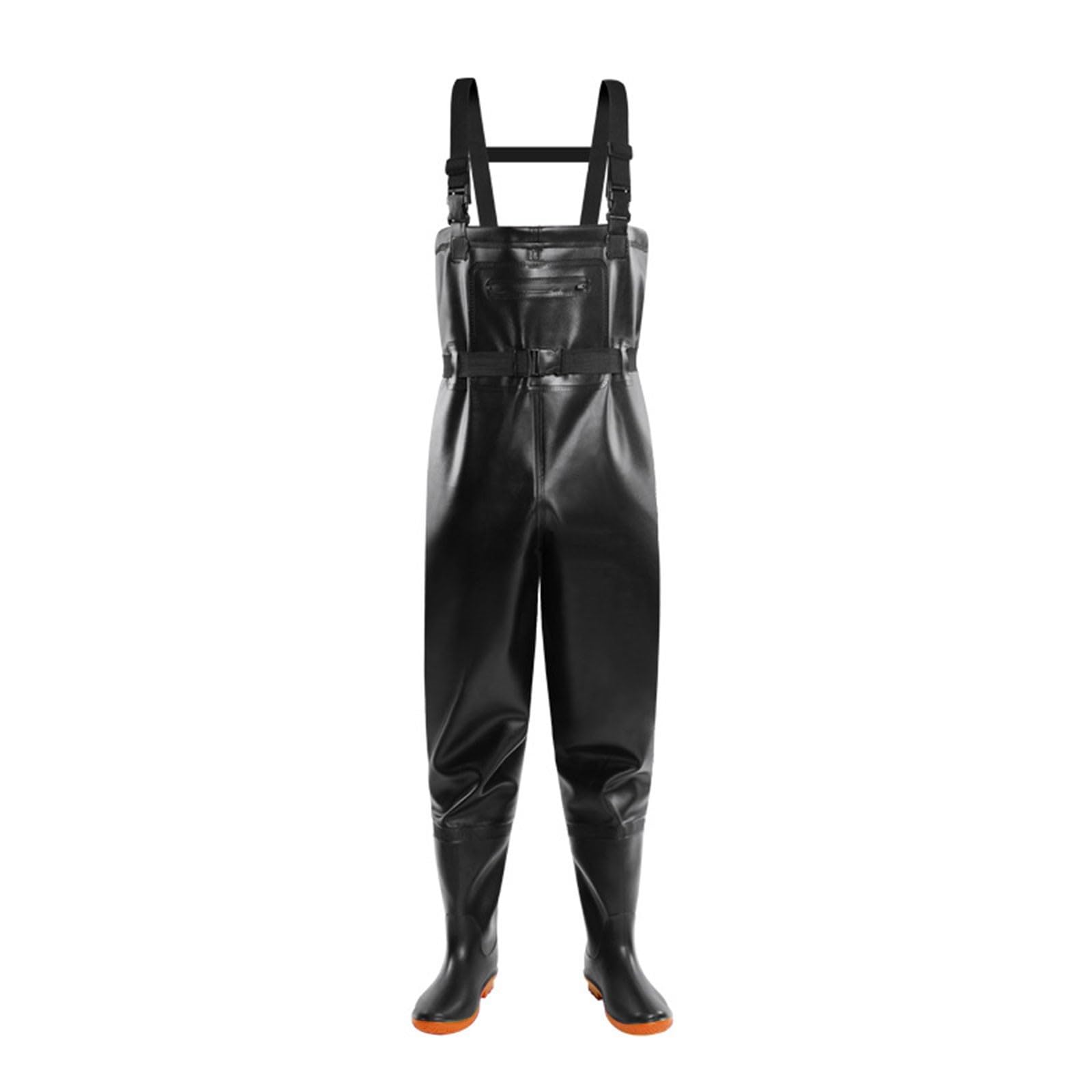 Pantaloni da pesca da uomo con stivali, impermeabili, traspiranti, classici, larghi, con cinghie regolabili, tuta intera, stivali da pesca per attività all'aperto, stivali di gomma antiscivolo