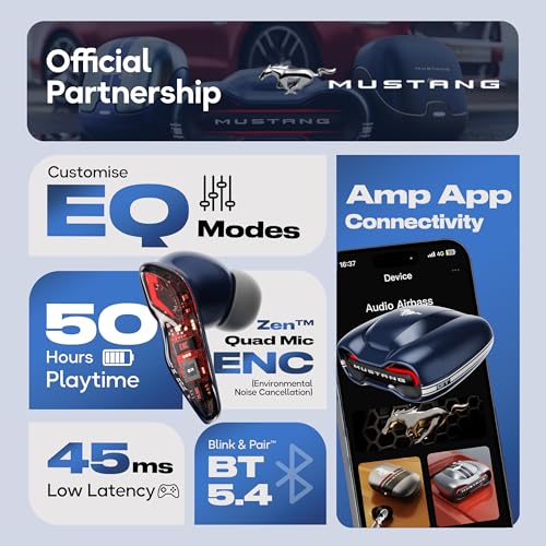 GOBOULT Mustang Torq Wireless Earbuds Blue - Image 3