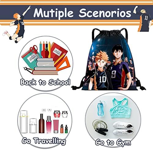 Anime Gift Sets, Including Drawstring Bag Backpack, Anime Stickers, Lanyards, Card Holders, Keychains