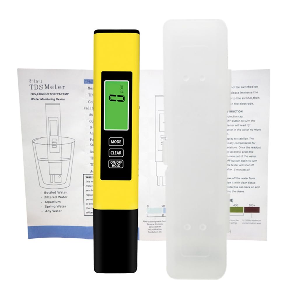 Littimoon Digital for Drinking Water Tester TDS Meter 4-In-1-Accurate, Reliable for Aquariums